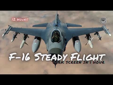 F-16 Jet Engine White Noise ⨀ Steady Flight Sound for Deep Sleep & Focus