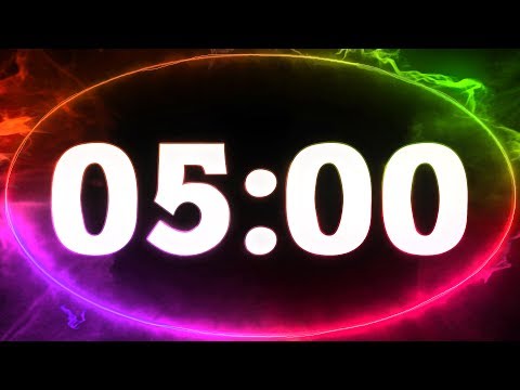 5 min COUNTDOWN TIMER ( v 712 )  with sound 4K