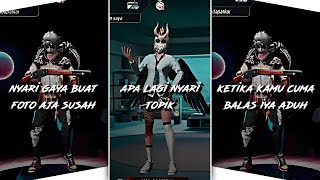 6 PRESET AM FF SOLO KATA KATA SINDIRAN BUAT CEWE🐼DIBAWAH 5MB CC GELAP VIRAL DI TIKTOK!