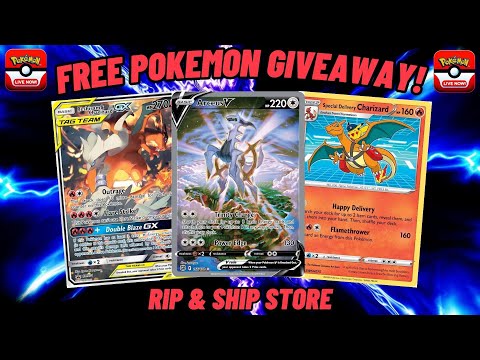 🔴Live -  Free Giveaways! Pokémon Cards & Rip & Ship Store!