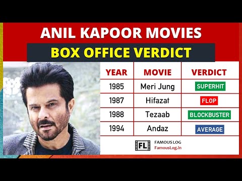 Anil Kapoor All Movie Box Office Verdict (1983 - 2022) | Anil Kapoor Movies List