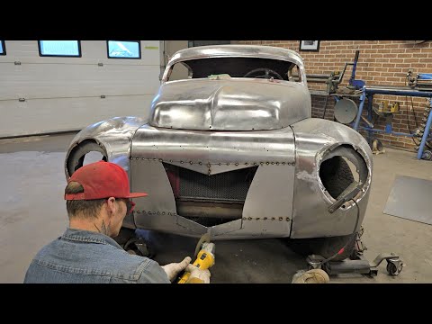 Fabricating a custom grill to resemble a 1940 Mercury... THIS JUST CHANGED THE ENTIRE LOOK!!! 🙌