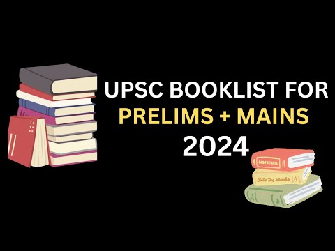 Book List For UPSC 2024 For Prelims + Mains