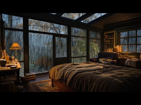 Rainy Winter Night | Perfect Rain Sounds for Cozy Relaxation