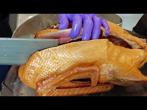 Brined Goose Making Skills /自帶水嫩光,古早味白斬塩水鵝肉製作-鵝老爺塩水鵝全鵝料理-Taiwan Street Food