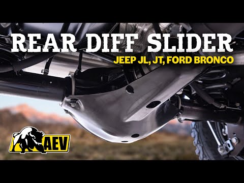 AEV Rear Differential Skid Plate: Overview, Install DIY (Jeep JL & JT, Ford Bronco)