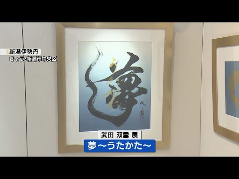 【良いエネルギーを】書道家・武田双雲氏の個展≪新潟≫