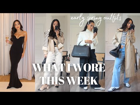 WHAT I WORE THIS WEEK | spring outfits, casual outfits, transitional