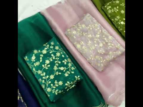 organza tissue silk sarees dm for order 8309874411 #sareessarees #folk