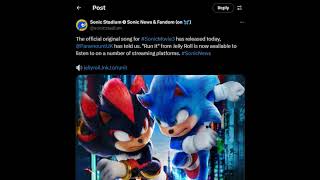 THE BRAND NEW SONIC MOVIE 3 THEME RUN IT IS HERE TO LISTEN TOO!!! ??? Sonic News!!! #Shorts