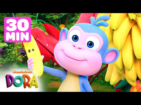 Boots Loves Bananas! 🍌 30 Minute Compilation | Dora & Friends