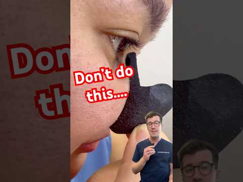 Doctor explains why you should AVOID blackhead removal strips #shorts