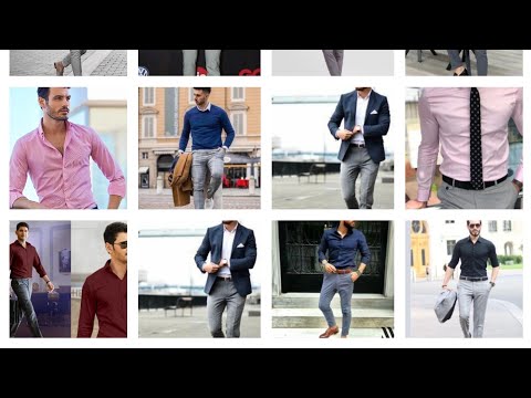 Grey Pant Shirt Combination For Men | Combination Ideas For Grey Pants | formal grey pant outfits