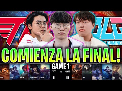 COMIENZA LA MEJOR FINAL DE LA HISTORIA! | T1 vs BLG Game 1 FINAL WORLDS 2024 LVP ESPAÑOL