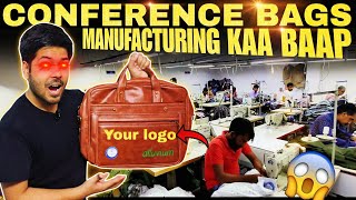 CONFERENCE BAG MANUFACTURING KAA BAAP😱 #leatherbagmanufacturer #conferencebagsmanufacturer #holi