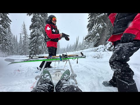 Shattered Collarbone Skiing | The Oz Life #skiing #broken #montana