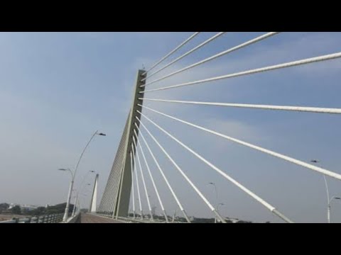 karimnagar cable Bridge on River mainair | #cablebridge #karimnagar #mainair