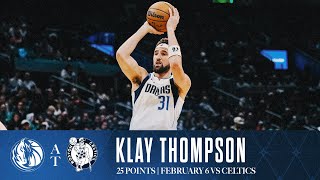 Klay Thompson (25 Points) Highlights vs. Boston Celtics | February 6, 2025