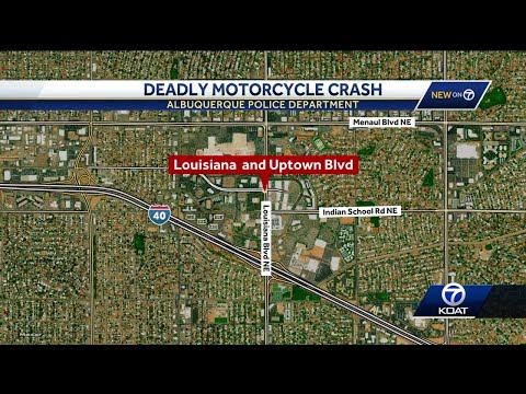 Motorcyclist dead after crash in northeast Albuquerque