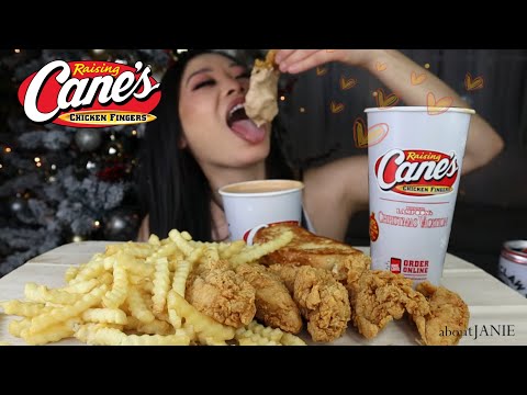 ASMR RAISING CANE'S MUKBANG