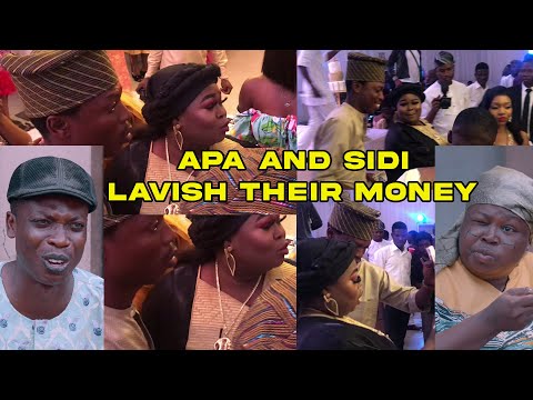 APANKUFOR  AND AUNTY SIDI LAVISHES MONEY AND DANCE AT THEIR COLLEAGUE'S WEDDING CEREMONY,