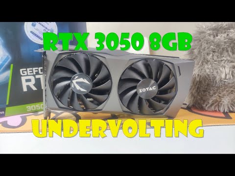 Undervolting RTX 3050 8GB, up to 40W power saving, same performance!