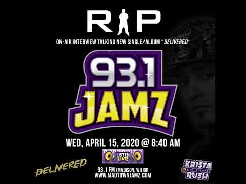 Rip debuts and talks "Delivered" on 93.1 Jamz Top40 / Rhythmic Radio (Madison, WI)