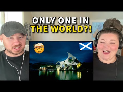 Americans React: Falkirk Wheel | We've never seen anything like this!