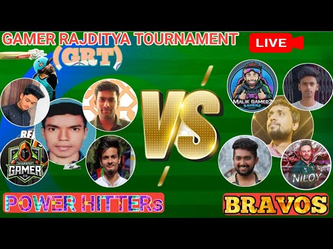 GAMER RAJDITYA TOURNAMENT FINAL BATTLE POWER HITTER VS BRAVOS REAL CRICKET 24 MULTIPLAYER