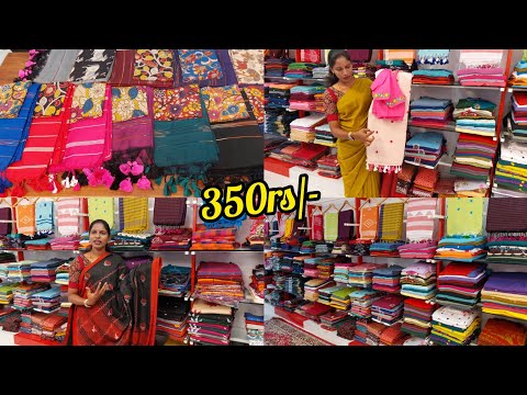 Bangalore wholesale pure cotton, khadi & mul cotton Handloom sarees | single piece courier available