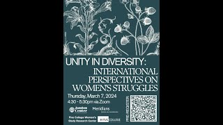 Unity in Diversity: International Perspectives on Women's Struggles