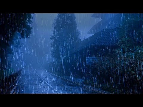 99% Deep Sleep Instantly with Heavy Rain on Roof & Thunder Sounds - Relaxing Rain for Sleep, Relax