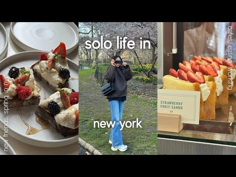 nyc vlog | new bagels and bakeries, meeting old friends + making new friendships, cafe hopping