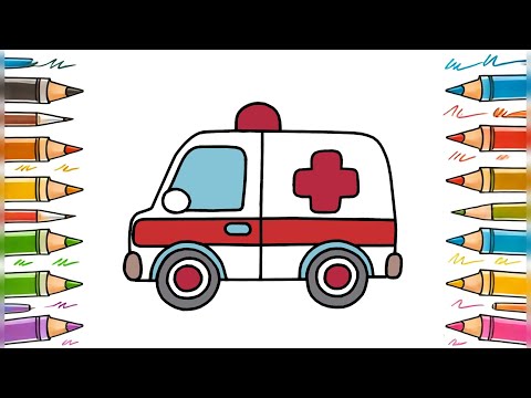 How to Draw an Ambulance – Easy Step-by-Step Tutorial 🚑🎨