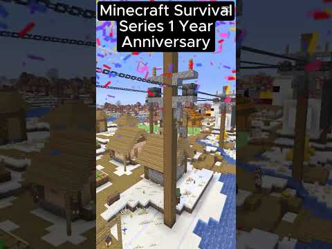 Minecraft Survival Series: One Year Anniversary!!! Happy 2025 everybody! #minecraft #2025 #newyear