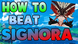 How to EASILY Beat La Signora in Genshin Impact - Free to Play Friendly!