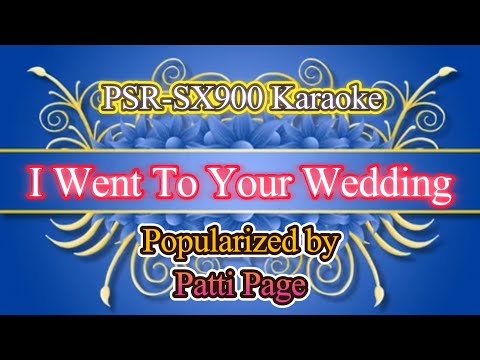 I Went To Your Wedding - Patti Page Video Karaoke