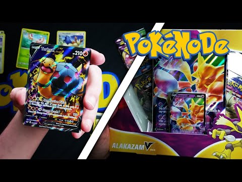 PULLED A GORGEOUS V!!! | Alakazam V Collection Box Opening