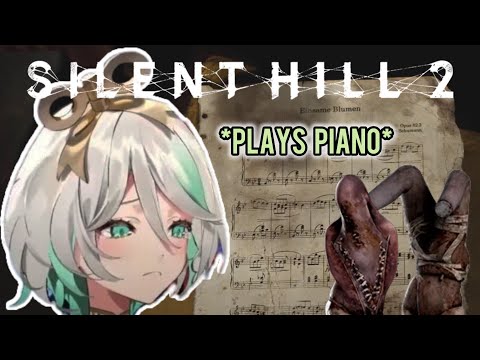 Cecilia got JUMPSCARED, and plays the Piano Music Sheet IRL [Silent Hill 2 Highlights] | Hololive