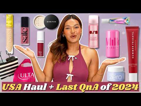 HUGE USA HAUL🇺🇸 Last QnA of 2024! Skincare & Makeup Edition😍 Ulta Beauty & Sephora | Sarah Sarosh