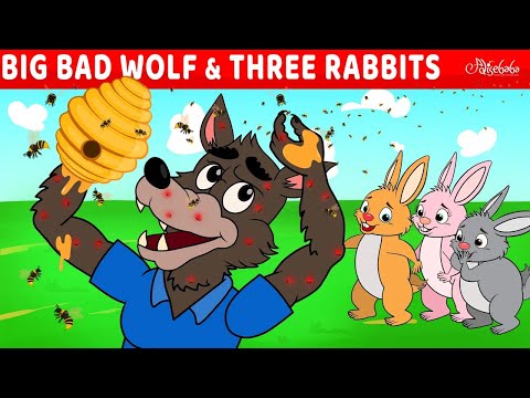 Big Bad Wolf and Three Rabbits | پریوں کی کہانیاں | سوتے وقت کی کہانیاں | Urdu Fairy Tales