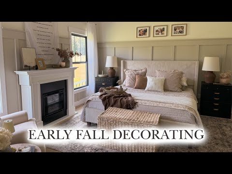 EARLY FALL DECORATING 2024 | creating a cozy, calm bedroom