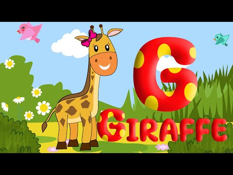 G for giraffe. A fun puzzle for kids.