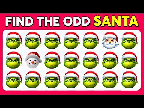 Find the ODD One Out - Christmas Edition 🎄🎅⛄️  Easy, Medium, Hard Levels - Emoji Quiz