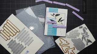 NEW Spellbinders Releases Today! Collaged Birds Collection by Dina Wakley Review Tutorial! Gorgeous!