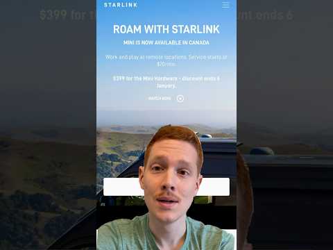Starlink Mini finally launches in Canada! #starlink #starlinkmini