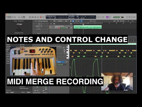 Logic Pro - Midi Merge Recording Notes and CC