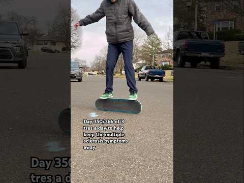 Day 350 of 3 tres a day to keep the multiple sclerosis away #fyp #ms #skate #oneeye #skateboarding