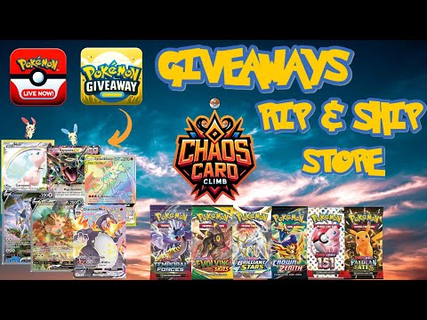 🔴Live🔴 Free Pokémon Card Giveaways | Rip & Ship, Store & More!