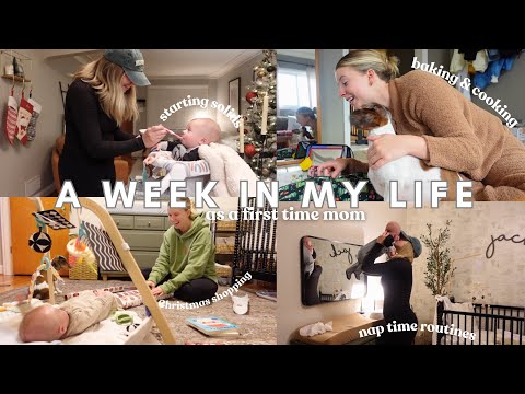 VLOG | a WIML as a first time mom | baking, weekly dinners, shopping, starting solids, nap talks